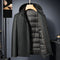 Chaqueta de Cuero Acolchada para Hombre - Estilo Personalidad Fashion