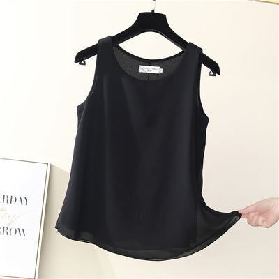 Blusa de Gasa con Top sin Mangas - Image 3