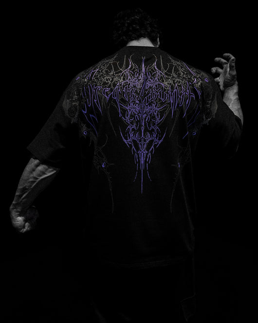 Playera Holgada de Algodón Talla Grande Estilo Oscuro - Image 22