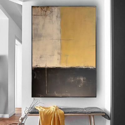 Cuadro Abstracto Moderno Colores Morandi - Lienzo Óleo Hecho a Mano sin Marco - Image 7