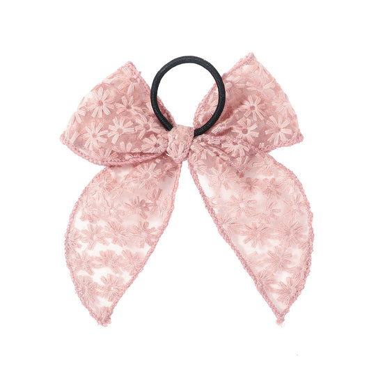 Hebilla Floral para Cabello con Encaje Bordado y Moño Elegante - Image 10