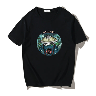 Camiseta Manga Corta Hombre Algodón Puro Estilo Náutico Japonés Suelta - Image 9