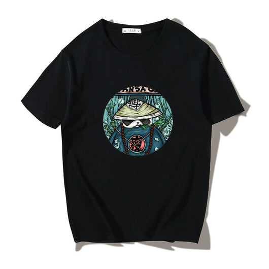 Camiseta Manga Corta Hombre Algodón Puro Estilo Náutico Japonés Suelta - Image 9