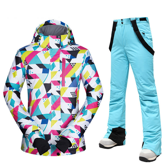 Traje de Esquí para Mujer - Abrigo Térmico Impermeable Invierno