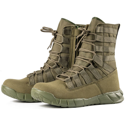 Botas Tácticas Desert Verde Caña Alta Ultraligeras