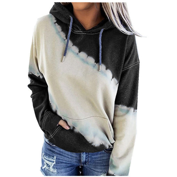 Sudadera Hoodie Tie-Dye con Mangas Largas