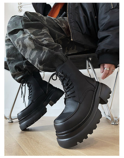 Botas Martin de Plataforma con Aumento de 7CM - Estilo Casual Elevado - Image 16
