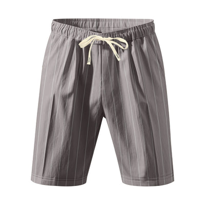 Shorts de Lino Holgados Transpirables Estilo Americano para Playa - Image 32