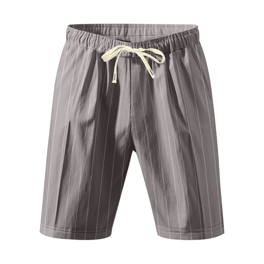Shorts de Lino Holgados Transpirables Estilo Americano para Playa - Image 32