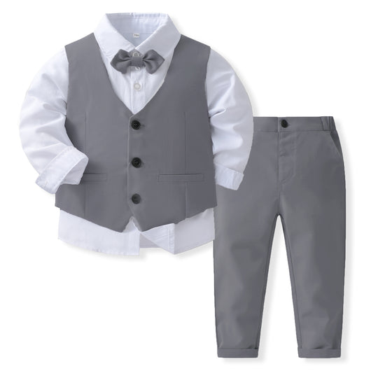 Conjunto Chaleco Caballero Elegante con Cuello para Fiestas Infantiles - Image 4