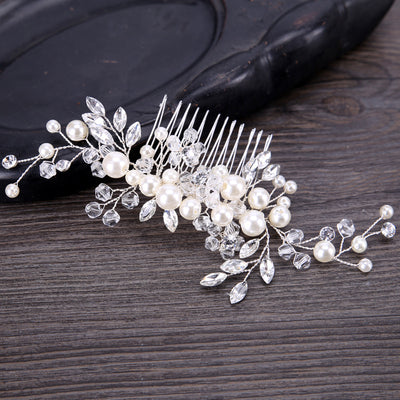 Peineta de Cristal Blanco Perla para Eventos - Image 11