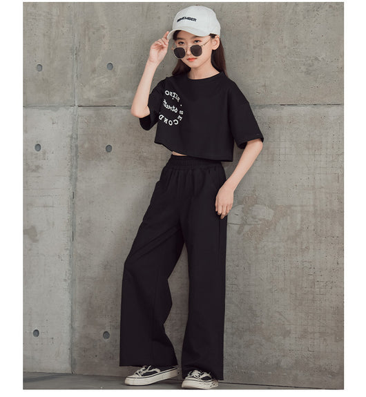 Conjunto Estampado: Camiseta Manga Corta + Pantalón Ancho Pierna Recta - Image 46