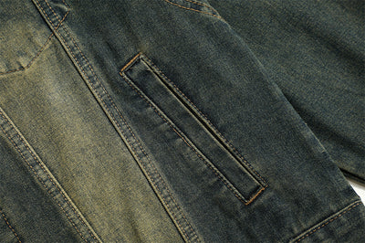 Chaqueta Denim con Cuello Alto y Detalles Rotos - Image 12