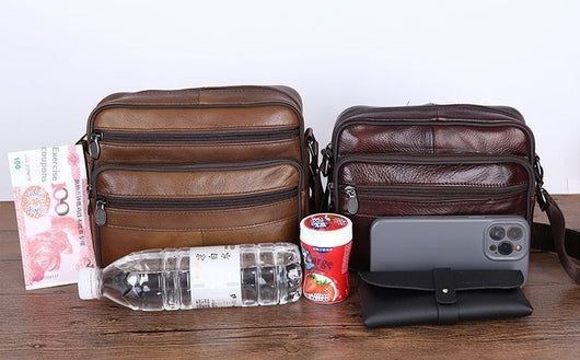 Bolsa de Cuero para Hombre Crossbody Casual y Elegante - Image 22