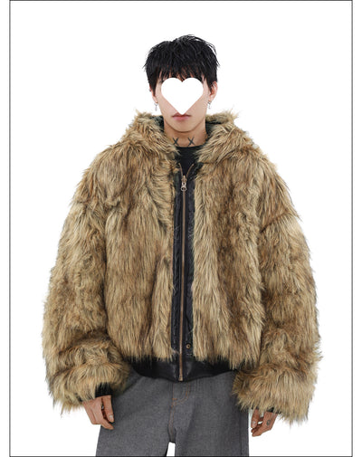 Chaqueta Reversible de Cuero y Piel Forrada en Polar para Hombre - Invierno - Image 15