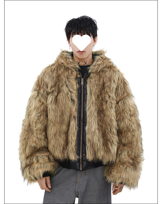 Chaqueta Reversible de Cuero y Piel Forrada en Polar para Hombre - Invierno - Image 15