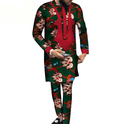 Conjunto Hombre Pantalón y Playera Estampado Batik Algodón - Image 13