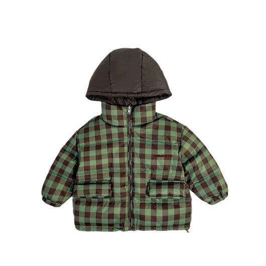 Abrigo Infantil Reversible Acolchado Cuadros Invierno - Image 4