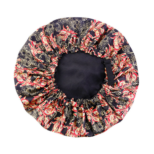 Gorro Ajustable de Satén Estampado Doble Capa - Image 9