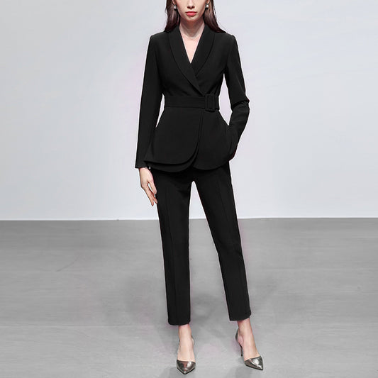 Conjunto de Blazer y Pantalón Casual para Mujer