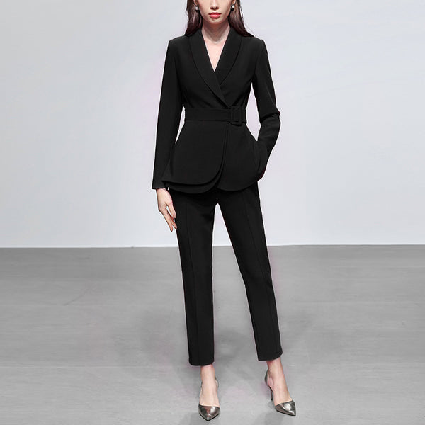 Conjunto de Blazer y Pantalón Casual para Mujer