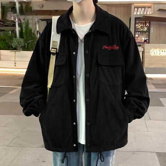 Chaqueta de Pana Retro Estilo Americano para Hombre - Image 13