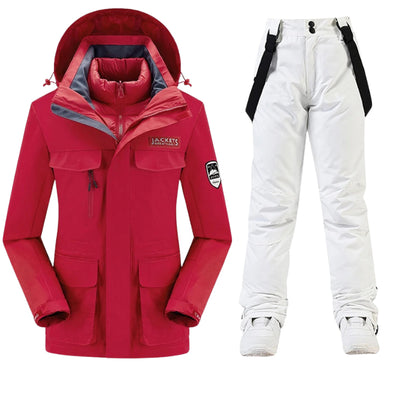 Chaqueta Softshell 3 en 1 para Mujer - Conjunto de Dos Piezas