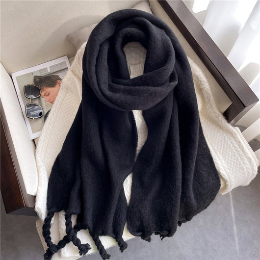 Bufanda de Cachemira Elegante con Flecos - Image 25