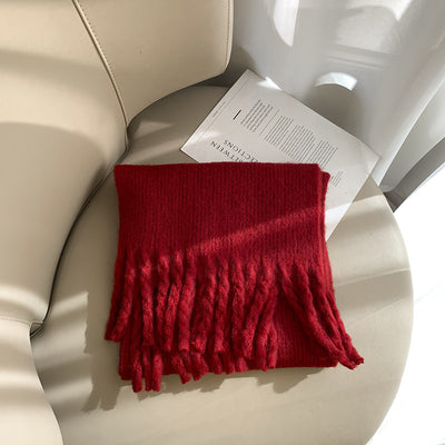 Rebozo de Cuadros con Flecos Extra Grueso para Mujer - Image 6