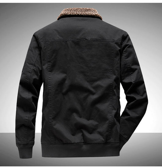 Overol Casual Holgado de Algodón Grueso Forrado en Fleece para Tallas Grandes - Image 24