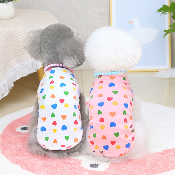 Chaleco Fresco para Perros - Diseño Colorido Melocotón Primavera Verano