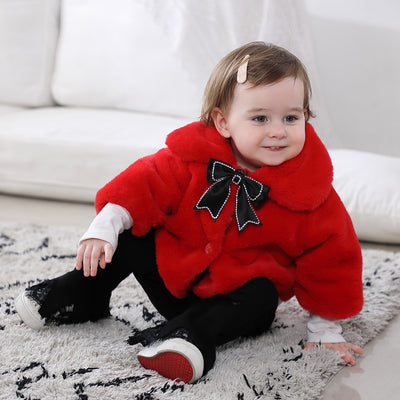 Capa Suéter Peludo para Niñas - Otoño e Invierno - Image 3