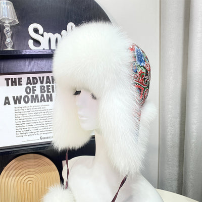 Gorro Ushanka con Orejas de Pelaje de Zorro Estilo Coreano - Image 32