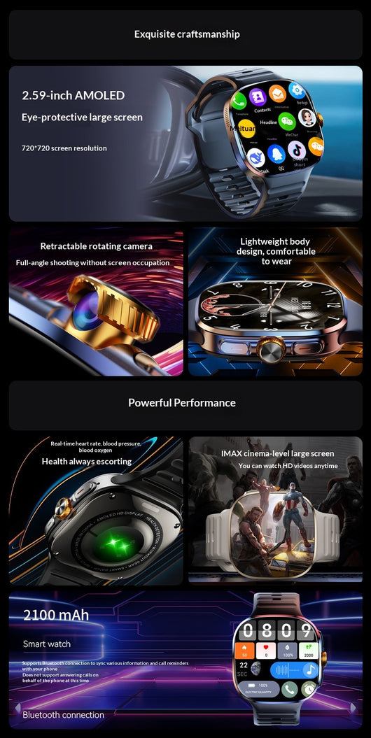 Reloj Inteligente 5G con eSIM - Pantalla Grande Multifunción - Image 17