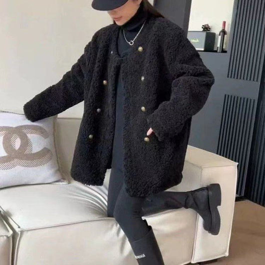 Chaqueta de Mujer con Ribete de Pelaje - Versátil y Elegante - Image 2