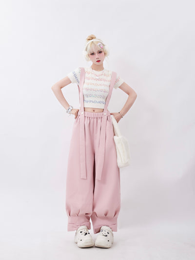 Pantalones Cargo Verano Mujer con Tirantes - Estilo Dopamina - Image 5
