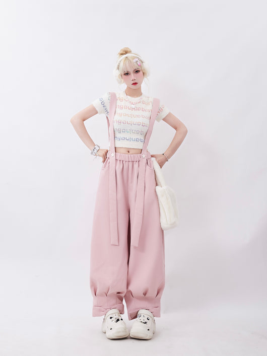 Pantalones Cargo Verano Mujer con Tirantes - Estilo Dopamina - Image 5
