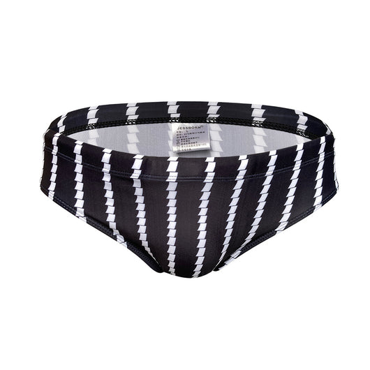 Traje de Baño Deportivo Rayas Verticales Cintura Baja para Competencia - Image 8