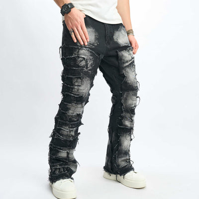 Jeans Hip-Hop Urbanos de Corte Alto para Hombre - Image 9