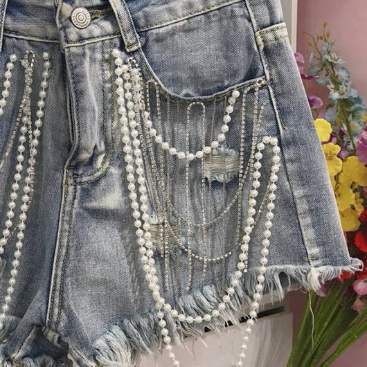Shorts de Mezclilla Industrial para Mujer - Colección Verano - Image 7