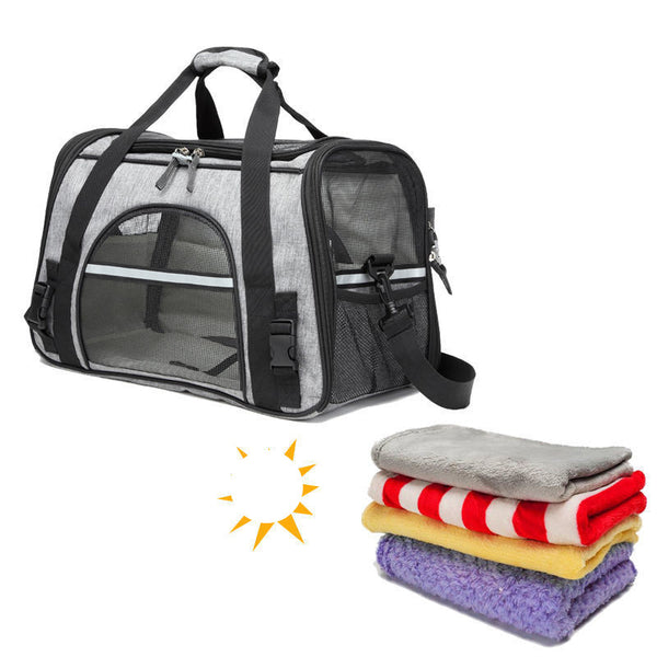 Mochila Transportadora Plegable para Mascotas - Grande, Portátil y Versátil