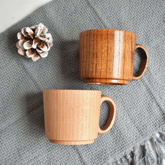 Juego de Té y Café en Madera de Haya y Azufaifo - Set de 3 Piezas - Image 2