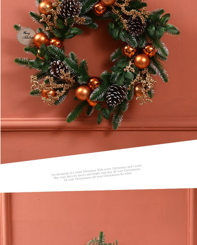 Guirnalda Navideña de Ratán con Cuerno - Decoración Colgante para Puerta y Pared - Image 15