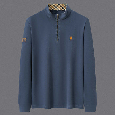 Camisa Base de Algodón con Cierre Medio para Hombre Adulto y Mayor - Image 2