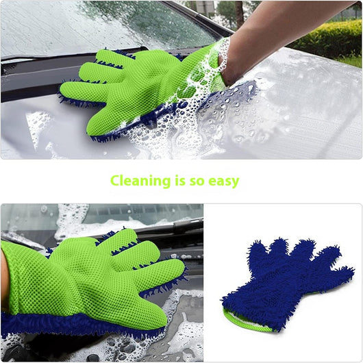 Guantes Finos de Chenilla con Cinco Dedos para Lavado de Auto - Image 9