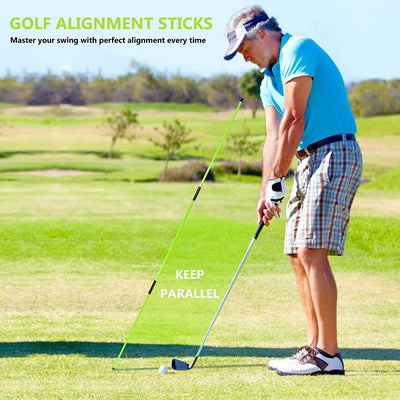 Pack de 2 Alineadores de Swing Golf - Corrector de Postura para Entrenamiento