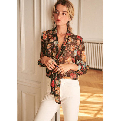 Blusa Romántica Floral Estilo Retro Francés - Image 5