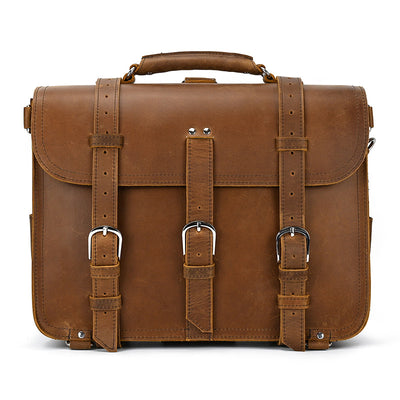 Bolsa de Viaje Retro Cuero Crazy Horse para Hombre - Image 8