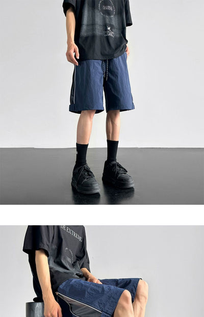 Pantalones Cortos Cargo Impermeables Hombre Ajuste Relajado - Image 8