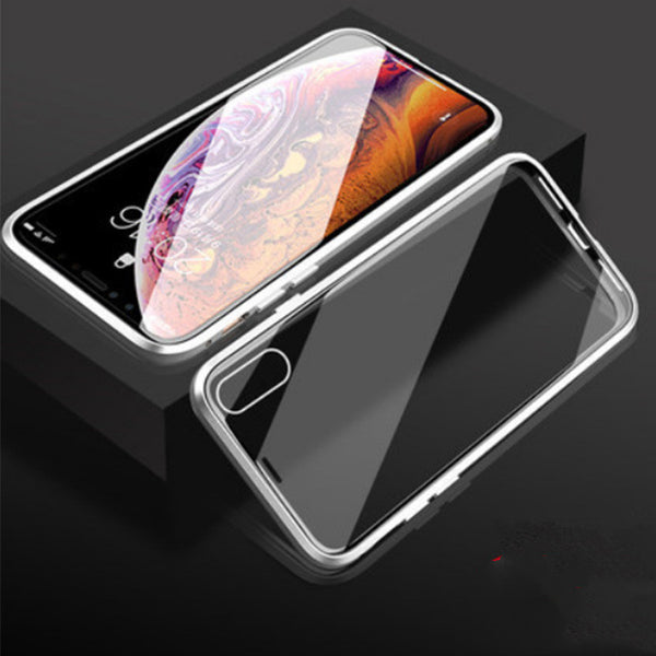 Funda Transparente para Teléfono con Protección de Cristal y Metal